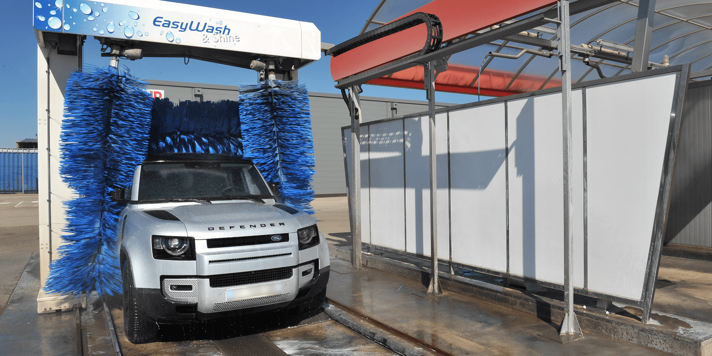 Portique lavage automatique automobile station hydrowash brosses mousse antirayures hydroflash chaumont route de neuilly
