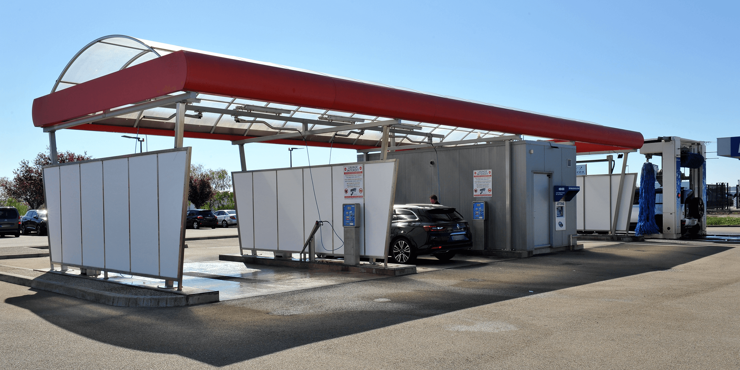 station hydrowash pistes lavage automobile haute pression distributeur jetons portique lavage automatique hydroflash chaumont route de neuilly