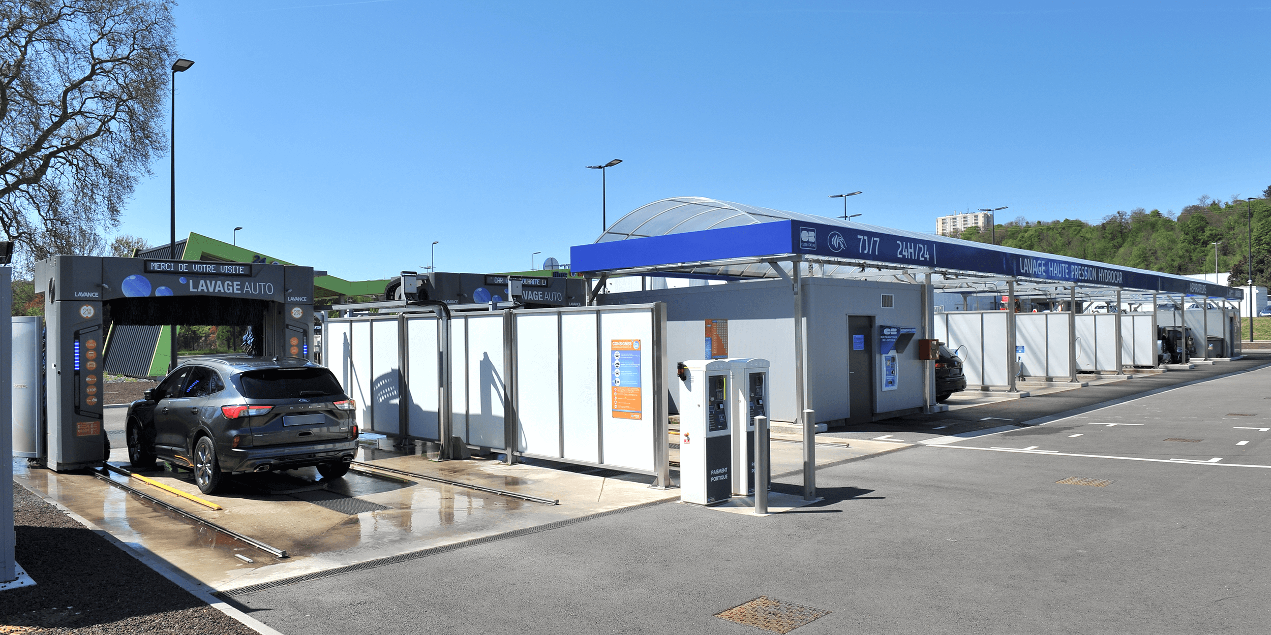 portique de lavage automobile station centre hydrocar laver sa voiture hydroflash chaumont